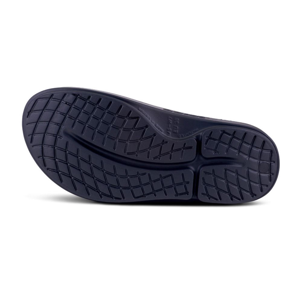 OOFOS OOahh Luxe Papucs Sandal Fekete | WLDFA3O