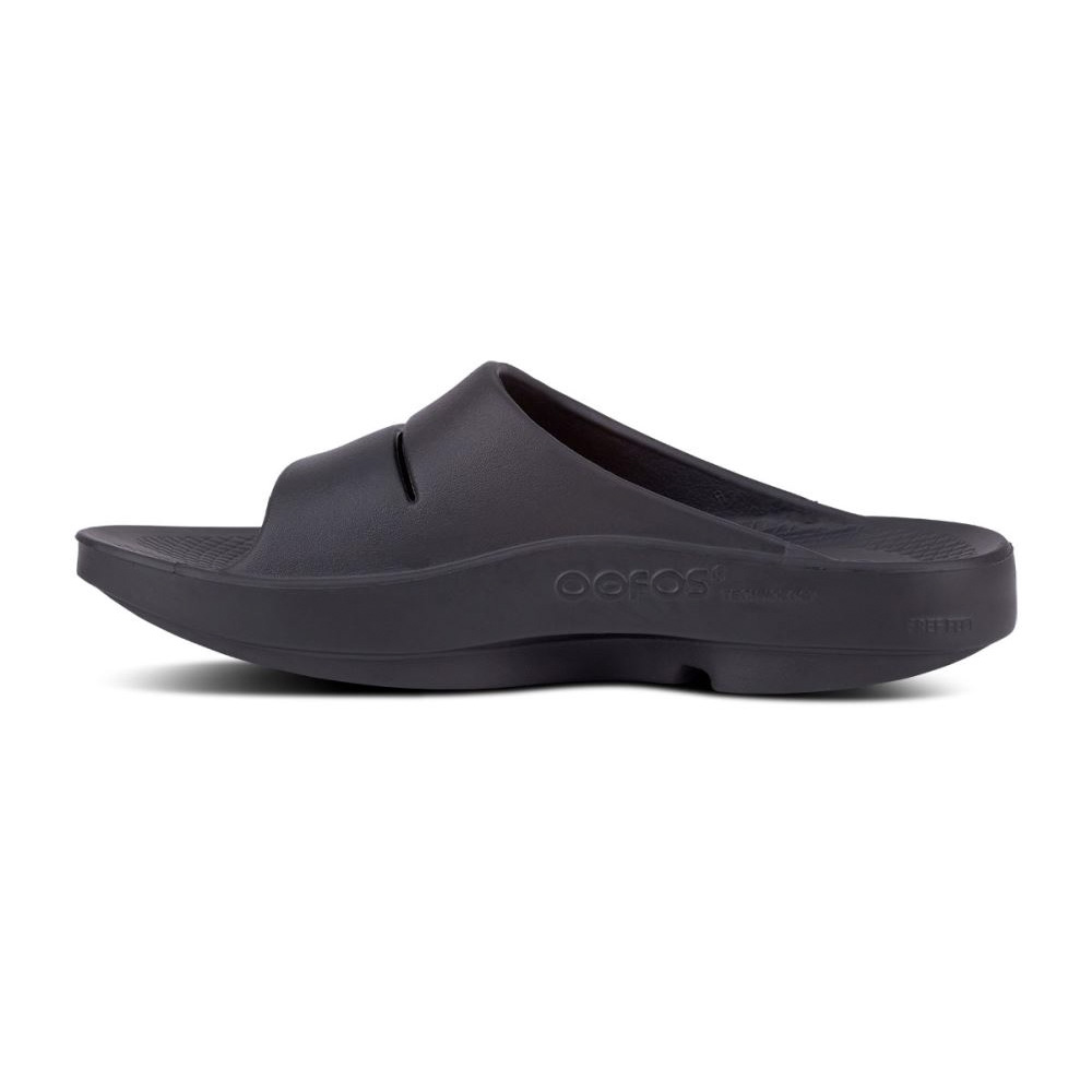 OOFOS OOahh Papucs Sandal Fekete | GNCBDWA