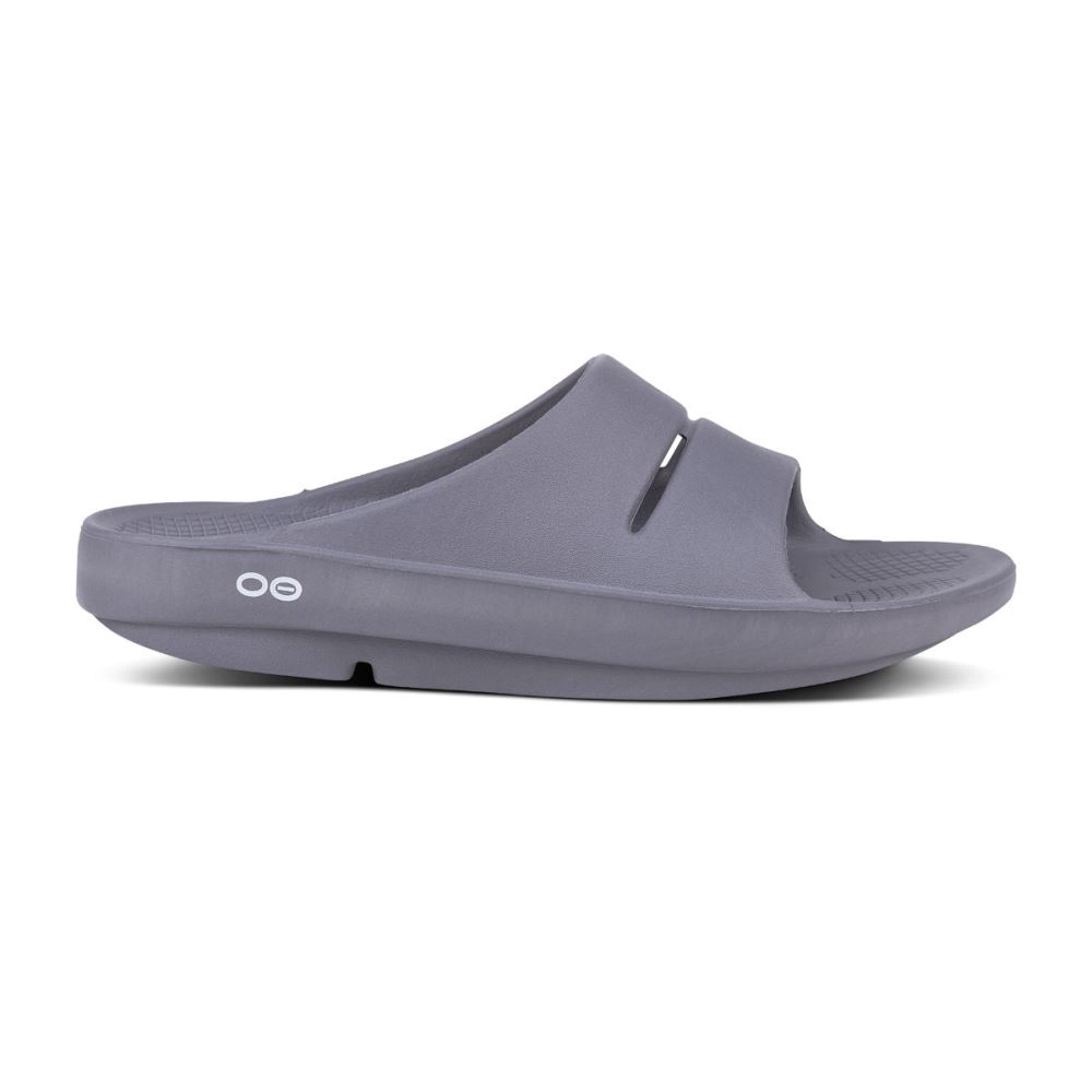 OOFOS OOahh Papucs Sandal Szürke | T59OUDQ