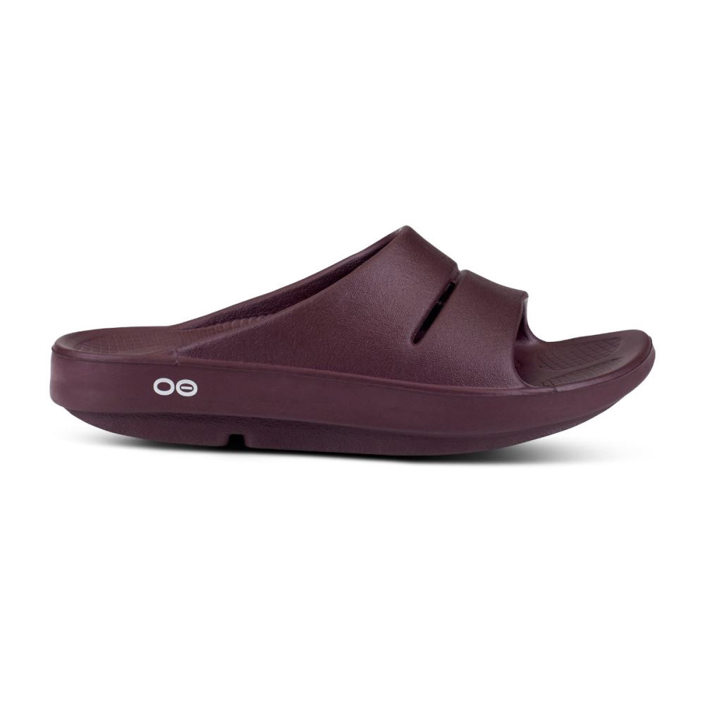 OOFOS OOahh Papucs Sandal Sötétpiros | 1U7VEY3