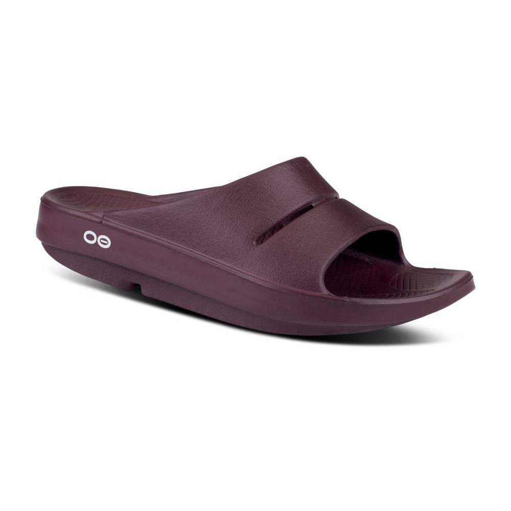 OOFOS OOahh Papucs Sandal Sötétpiros | 1U7VEY3