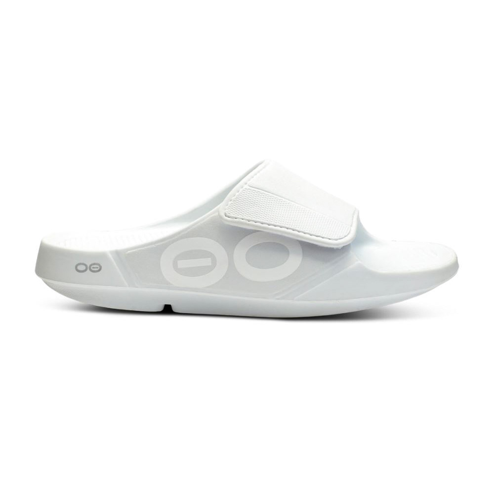 OOFOS OOahh Sport Flex Sandal Fehér | J99RSQ2