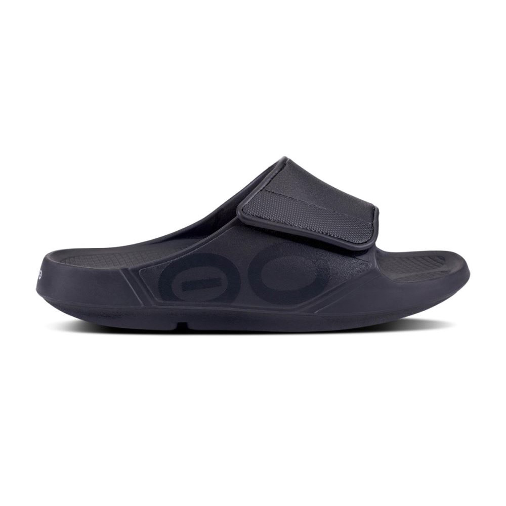 OOFOS OOahh Sport Flex Sandal Fekete | JC6VRE3