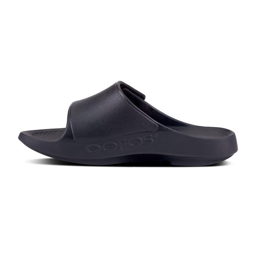 OOFOS OOahh Sport Flex Sandal Fekete | JC6VRE3