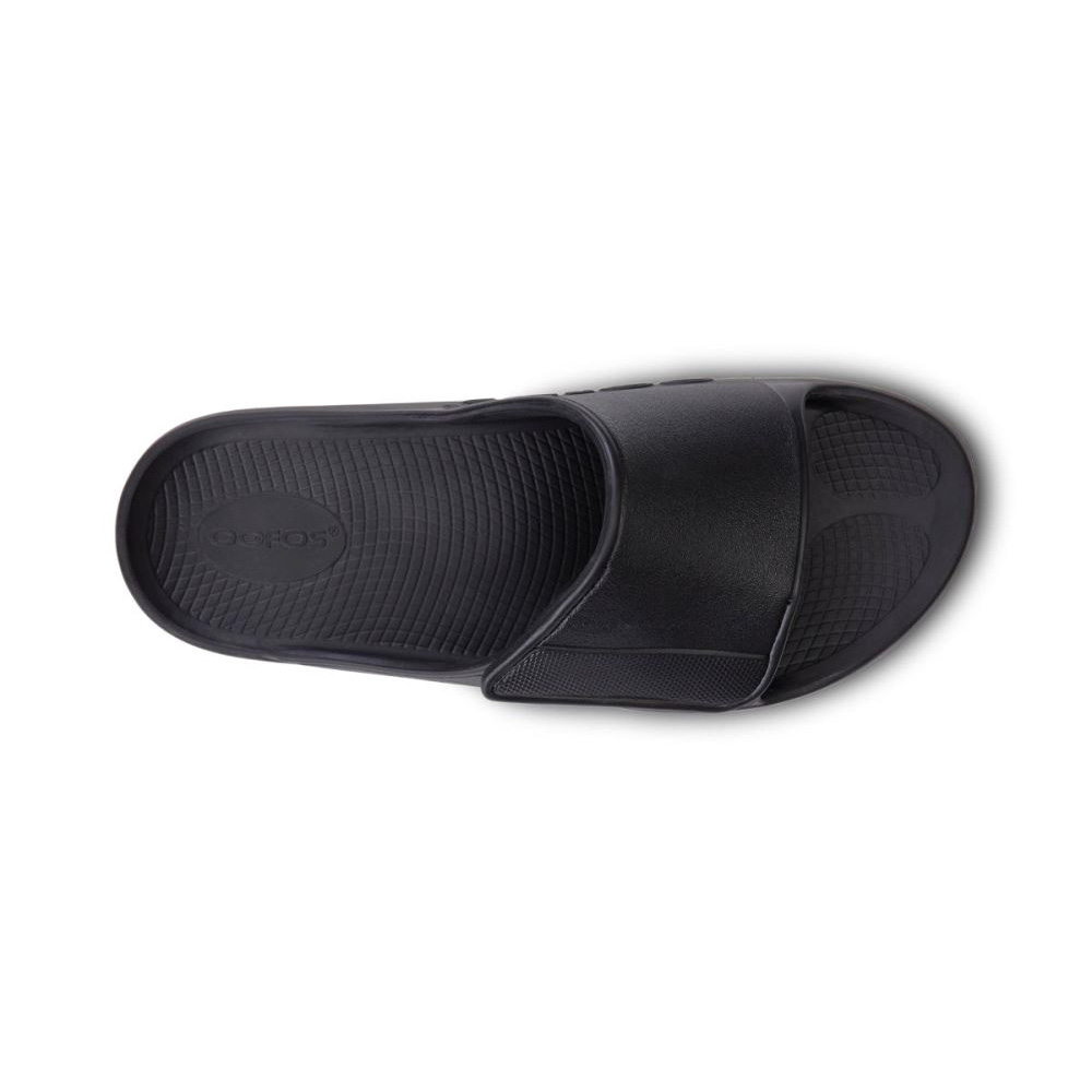 OOFOS OOahh Sport Flex Sandal Fekete | JC6VRE3