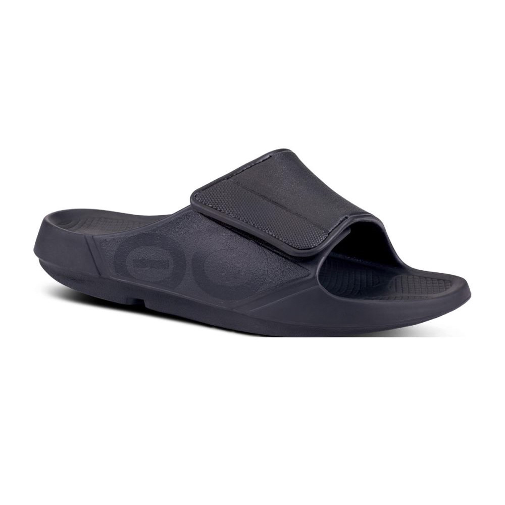 OOFOS OOahh Sport Flex Sandal Fekete | JC6VRE3