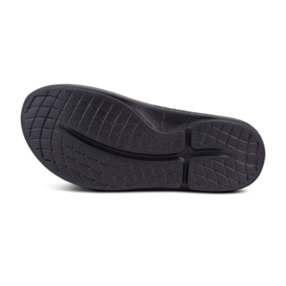 OOFOS OOahh Sport Papucs Sandal Fekete | 0UWX40G