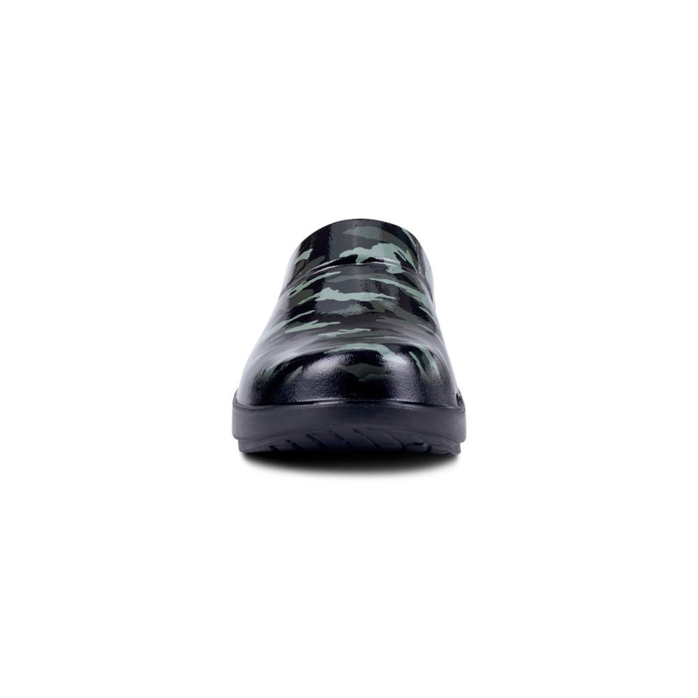 OOFOS OOcloog Limited Edition Clog Zöld Camo | C1G6LW3