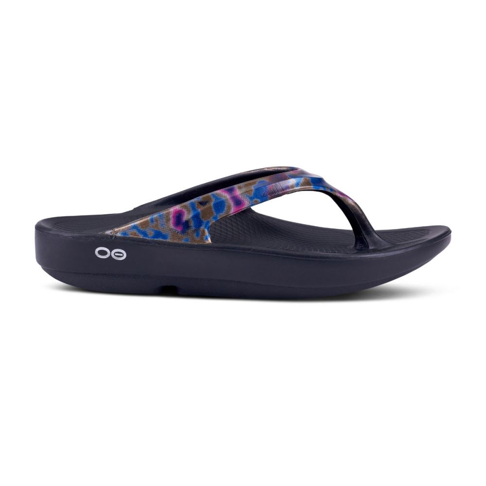 OOFOS OOlala Limited Sandal Fekete | B4KVNDT