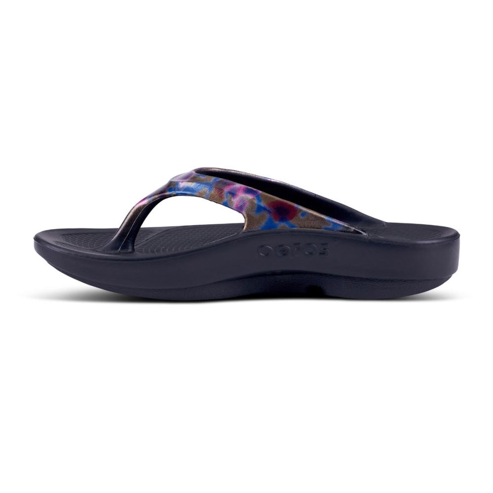 OOFOS OOlala Limited Sandal Fekete | B4KVNDT