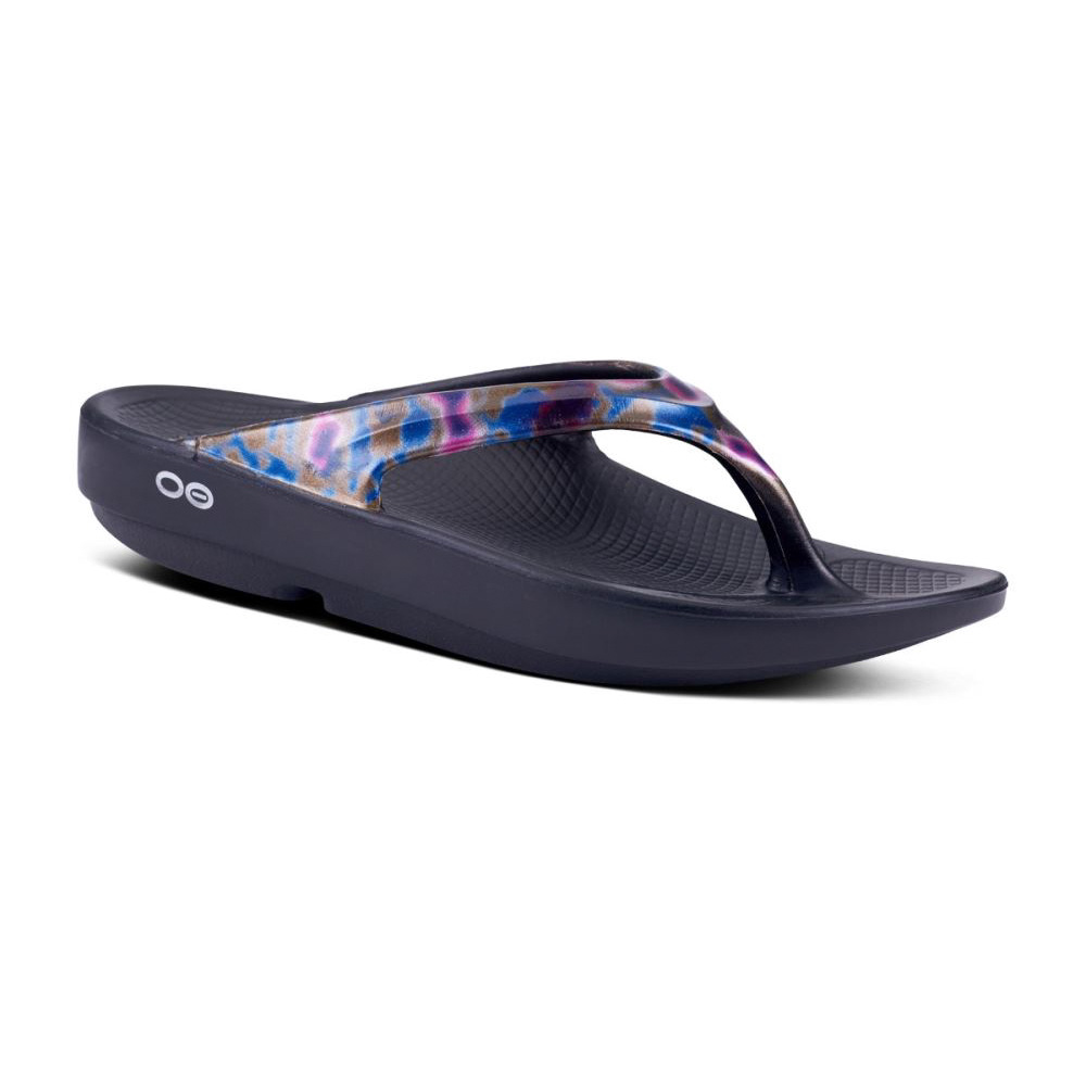 OOFOS OOlala Limited Sandal Fekete | B4KVNDT