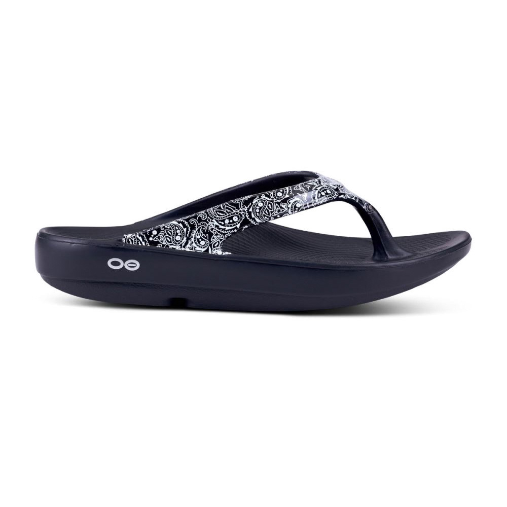 OOFOS OOlala Limited Sandal Fekete | ILMJ8MH