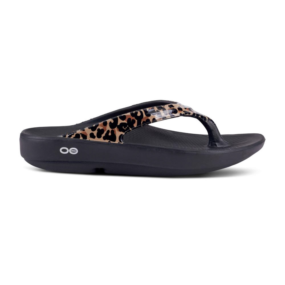 OOFOS OOlala Limited Sandal Leopárd | 4IT8L50