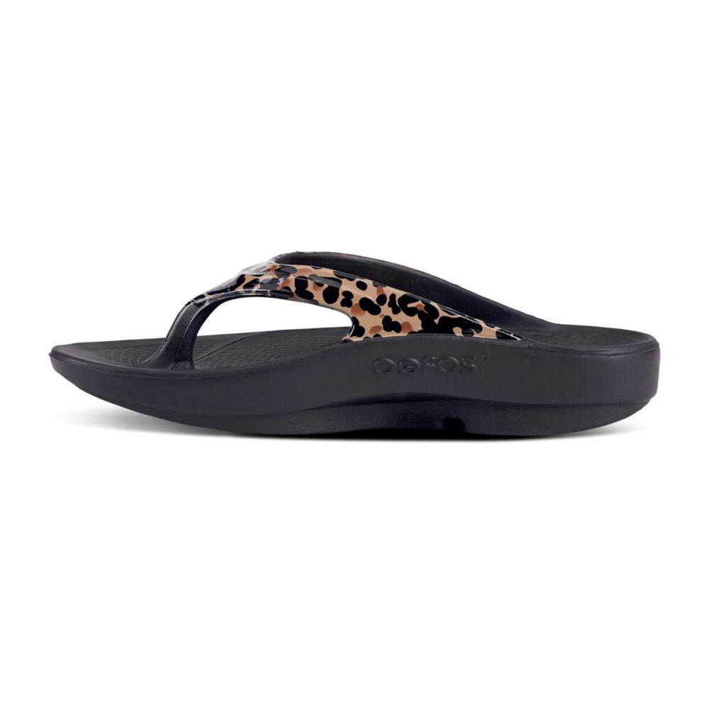 OOFOS OOlala Limited Sandal Leopárd | 4IT8L50