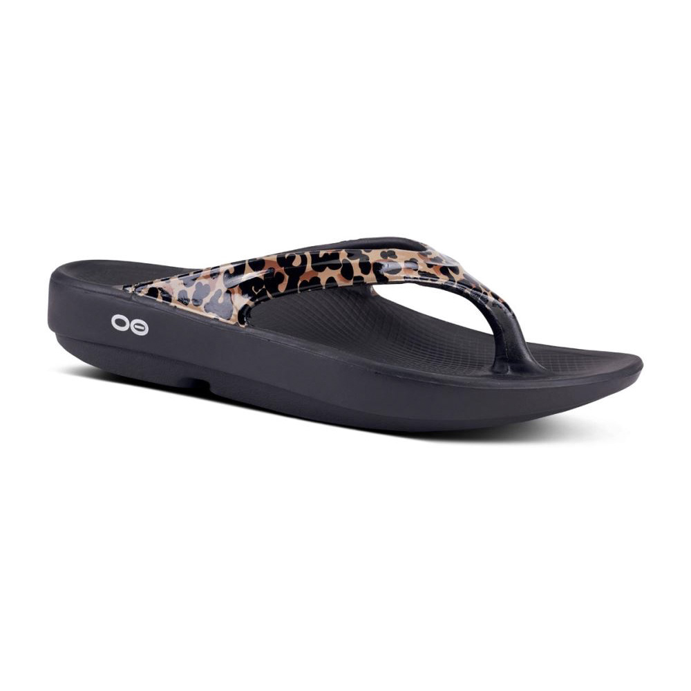 OOFOS OOlala Limited Sandal Leopárd | 4IT8L50