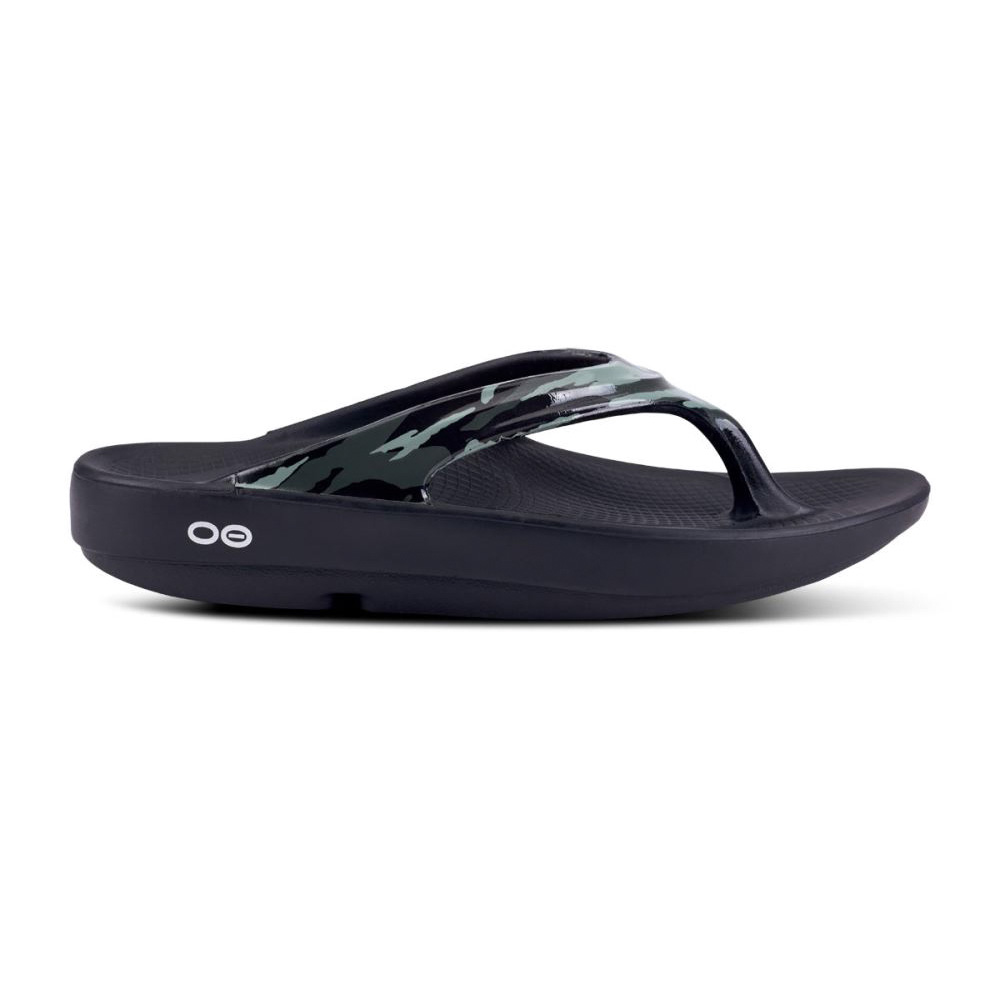 OOFOS OOlala Limited Sandal Zöld Camo | EKQ62ZI