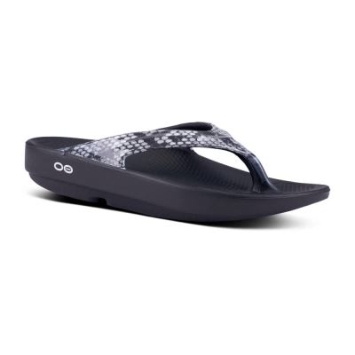 OOFOS OOlala Limited Sandal Kígyóbőr | 72JE63V