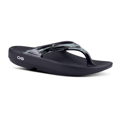 OOFOS OOlala Limited Sandal Zöld Camo | EKQ62ZI