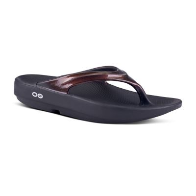 OOFOS OOlala Luxe Sandal Sötétpiros | K6NOC83